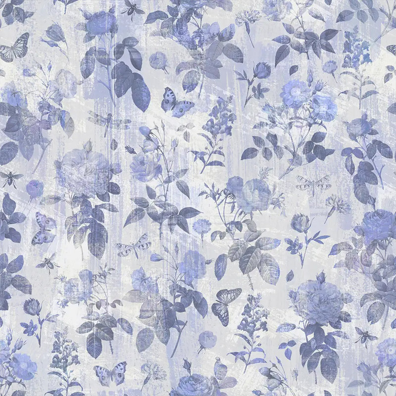 Rouleau de papier peint pelez et collez Blue Meadow Toile