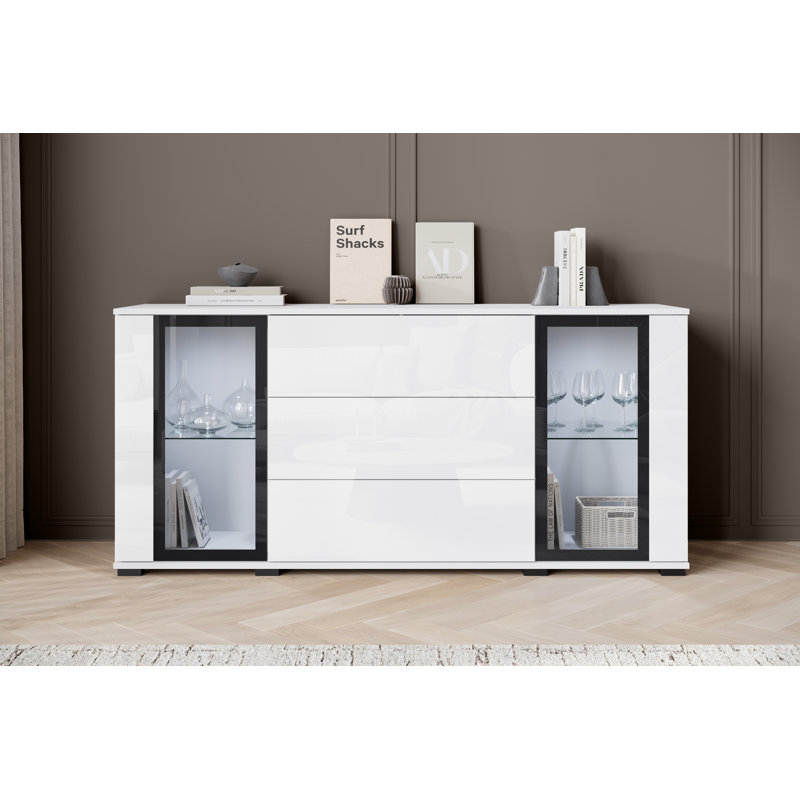 Demicah Laminate 3 - Drawer Rectangle Accent Chest, White