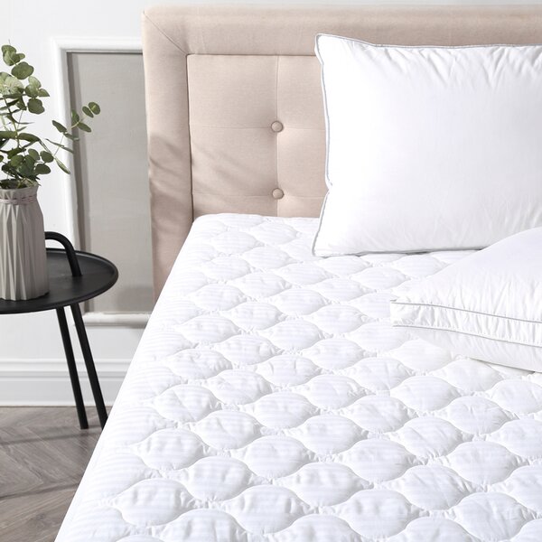 Alwyn Home King Size Mattress Protector, Deep Pocket, Waterproof, Quilted Cover Pad, Soft and Comfortable, Breathable, King Size Alwyn Home Size: Full