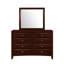 Commode double 8 tiroirs en bois massif avec miroir 8 po-1028310159