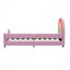 Lit de jour simple rembourré Rainbow