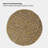 MODWOOL 47" Round Wool Ball Area Rug - Yellow/Grey/White