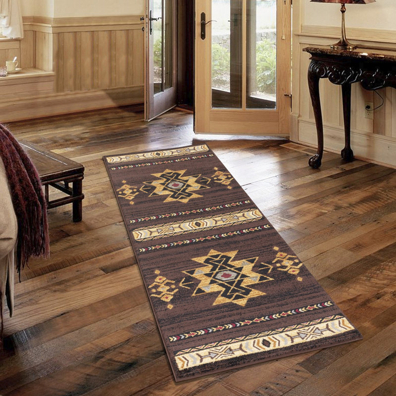 Brown Southwest Area Rug (7 Ft. 10 In. X 10 Ft. 3 In.), Rectangle 7'10" x 10'3"