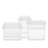 Zip Top Reusable Food Storage Bags| Full Set of 8 [Frost] | Microwave,Dishwasher and Freezer Safe-1292510585
