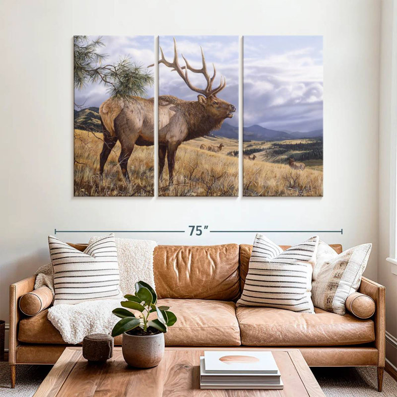 Brampt Big Sky Bugler, 42" H x 65" W