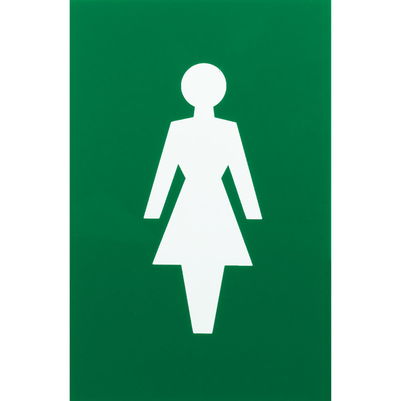 Amaryia Female Sign 100Mm X 150Mm, Turquoise Green