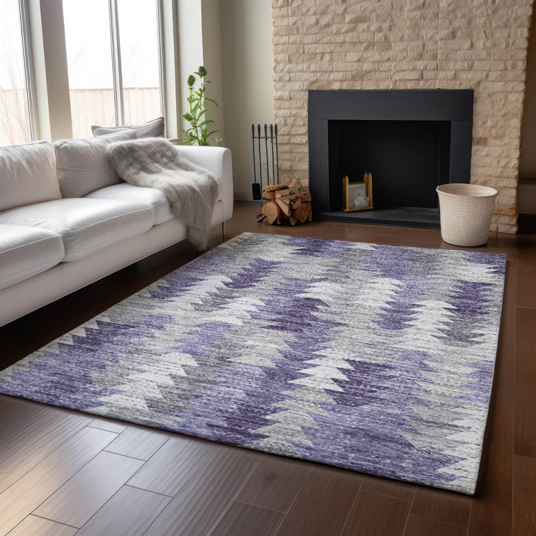 Premium Machine Washable Cerrito Purple Rug