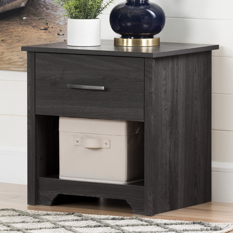 Fusion 1 - Drawer Nightstand, Gray Oak