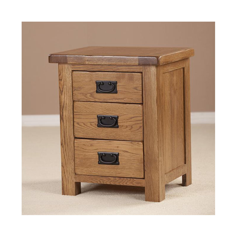 50cm W Solid Wood Bedside Table