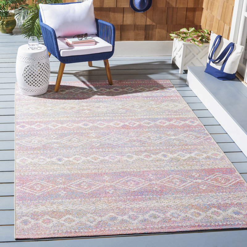 Jed Performance Southwestern Indoor/Outdoor Area Rug, Rectangle 5'3" x 7'6"