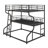 Triple Bunk Bed With Long And Short Ladder-453432318