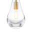 1 - Light Brushed Gold Pendant