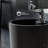 Monaco Circular Basin Pedestal Sink, Matte Black-69435065