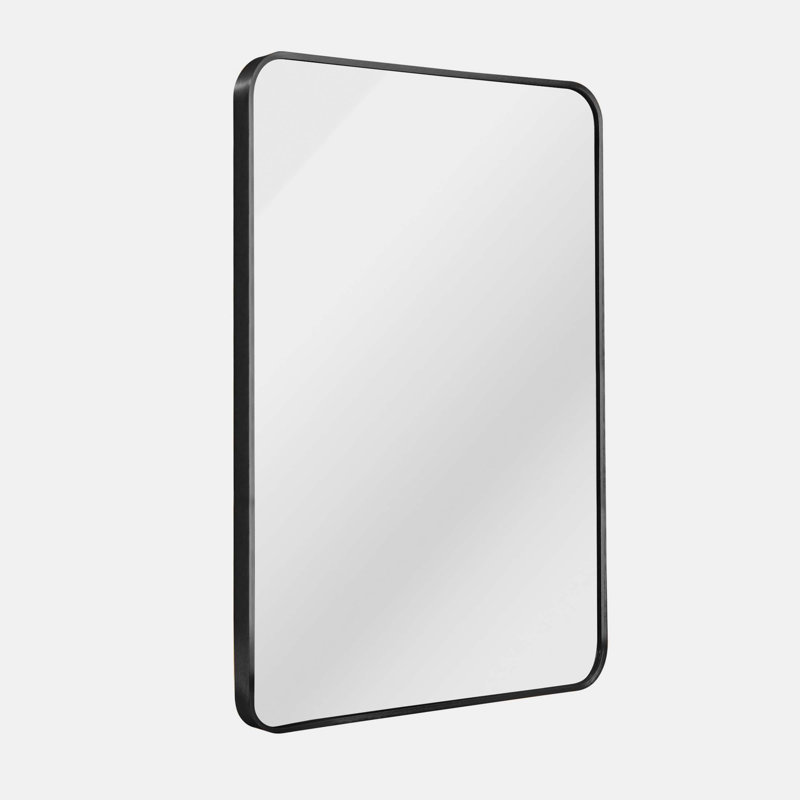 Marshaw Metal Mirror, 36" x 24", Black