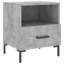 Aaeryn 40cm W Iron Bedside Table-200044958