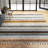 Northborough Moroccan Machine Woven Orange/Yellow/Grey Area Rug-1835609974