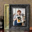 Cadre photo noir orné de 5 po x 7 po avec protecteur de photo 1pc