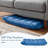 Floor Sofas & Couches with Back Support, 14-Position Adjustable Back, Thick Sponge Padding Navy-969146143