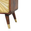 Avora Embossed 2 Drawer Chestnut Mykonos