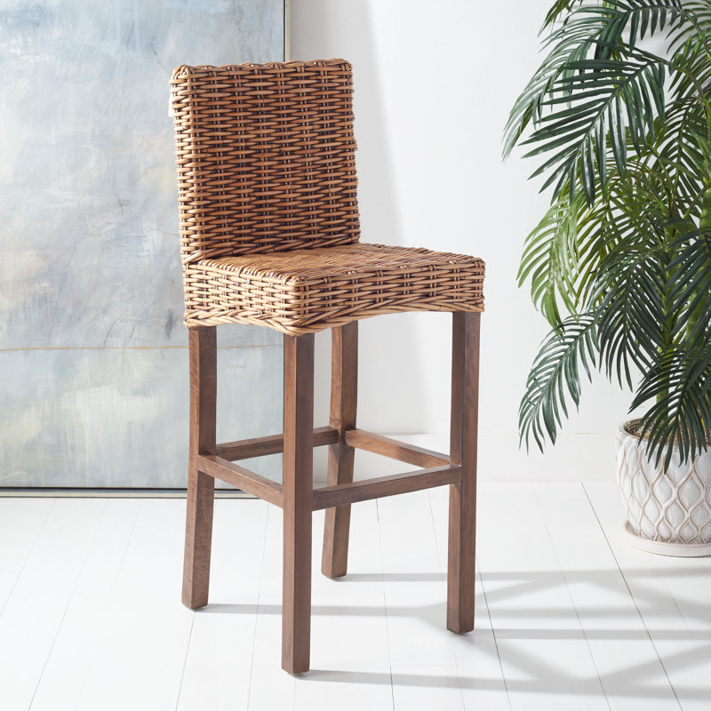 Normandie Bar & Counter Stool, Honey Brown Wash, Bar Stool (30” Seat Height)
