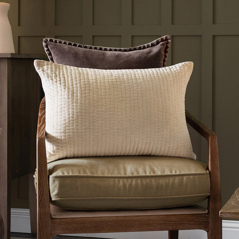 Cushion, Cream, 40cm x 60cm, Rectangular