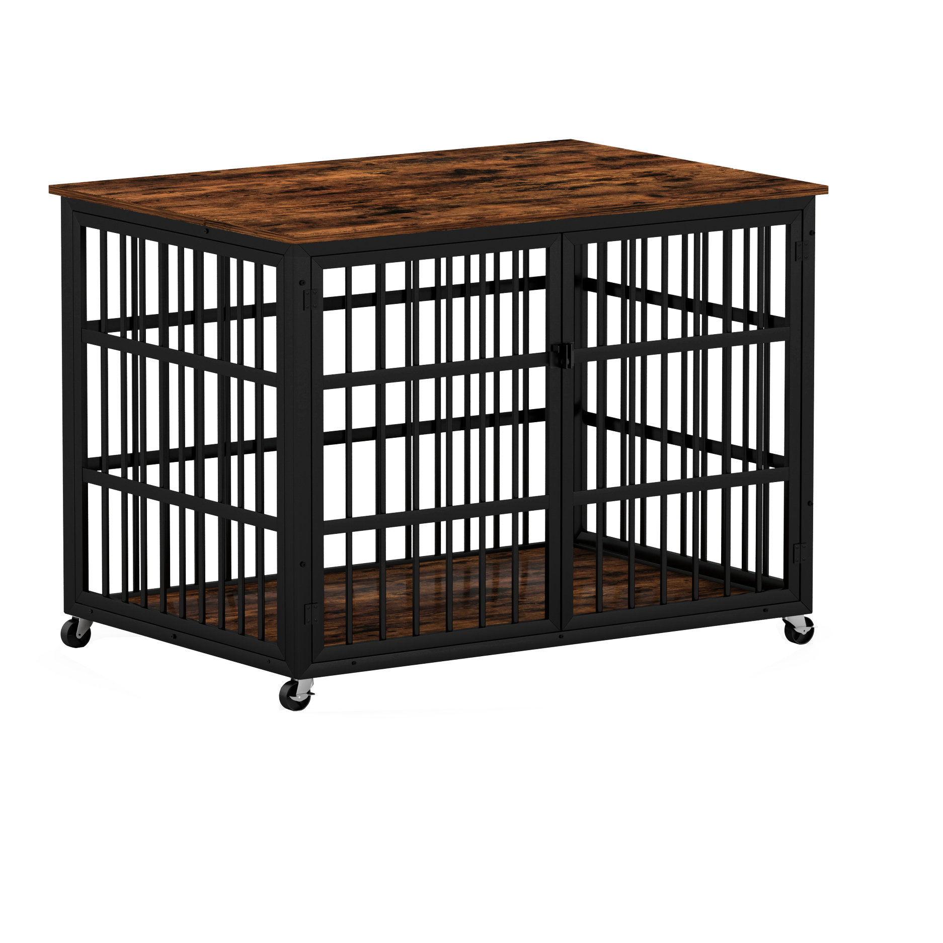 17 Stories Furniture Style Dog Crate, 43.3'' Wide, 29.9'' Deep, 33.5 ...