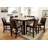 Allman Upholstered Faux Leather Counter Stool