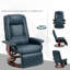 Fauteuil inclinable pivotant en cuir Vegan-1798747761