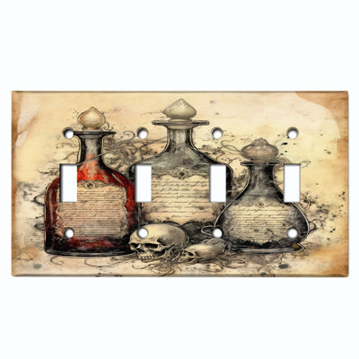 Halloween 4 - Gang Toggle Light Switch Standard Wall Plate
