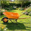 Chariot à deux roues en acier pour jardin vert 15 pouces-129224148