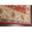 Tapis unique en laine noué à la main 6 pi 7 po x 9 pi 11 po nouvel âge en rouge / bleu / beige