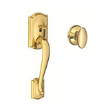 Camelot Lower Half Handleset with Siena Door Knob (Deadbolt Sold Separately)