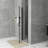 24 In. W X 72 In. Pivot Semi-Frameless Shower Door In Matte Black Finish