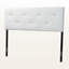 Tête de lit en similicuir Empress blanc avec cristaux capitonnés, H 52,43 po x l 55,8 po x P 3 po-768591113-768591115