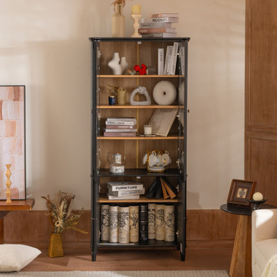 Vitrine 73,25 po H avec rangement
