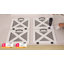 Large Wood Veggie Bin for Potato, Bread, Onion With 6 Large Storage Space. Root Vegetable Storage Box For Kitchen, Farmhouse Wood Potato Box With 4 Mesh Doors-1838168975