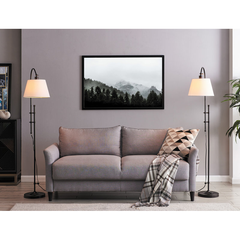 Lampe sur pied en arche 66" Peguero, Bronze foncé