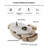  Bilawal 51.1"-64.9" Cream Style Oval Extendable Coffee Table Solid Wood With 4 Drawers, No-Assembly Required