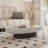 Creamy style creative oval coffee table-105839997