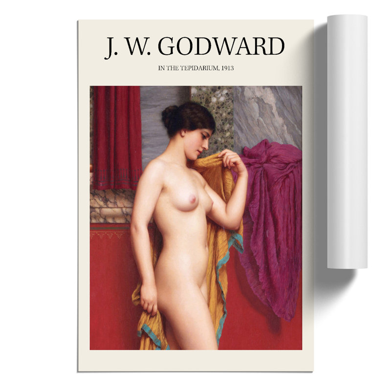 In the Tepidarium Print by John William Godward - Frameless Print, 42cm H x 30cm W x 0.1cm D