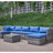 Patio Sofa With Cushions
