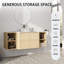 Meuble-lavabo mural simple 54 po avec lavabo en céramique-631913526-631913532