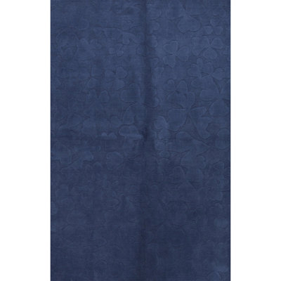Floral Area Rug in Blue