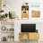 Home Zone Living Storage Cube End Table with Doors or Shelves, Stackable Up To 3 Units