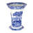 Spode Blue Italian Hexagonal Vase 10.5"