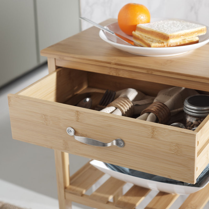 Laurisa Solid Wood Kitchen Cart