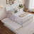 Lamayia Solid Wood Sleigh Platform Bed with Footboard & Roll Out Trundle-1905163206-1905163224