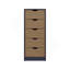 Grande commode 5 tiroirs, système coulissant