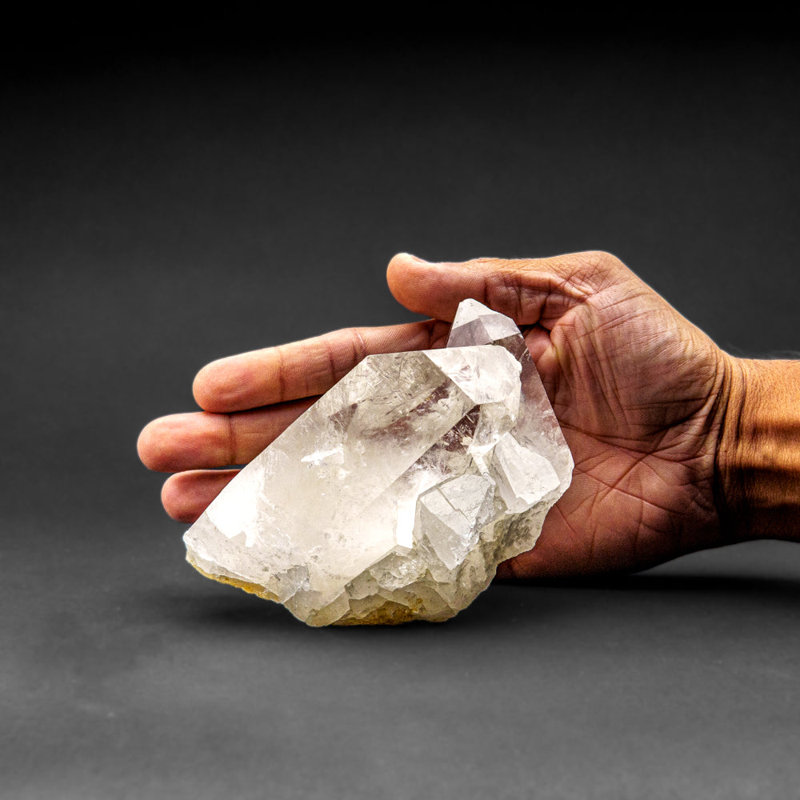 Genuine Clear Quartz Crystal Cluster From Brazil (1.2 Lbs)