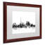 « toronto canada horizon b&w », reproduction d’impression sur toile encadrée-68754684-17765990
